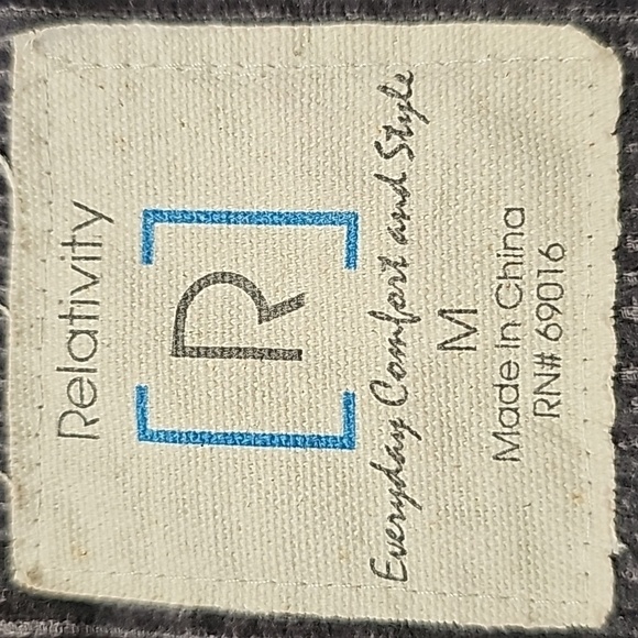 RELATIVITY, gray Corderoy jacket size medium. NWOT. Button up zipper poc…‎ - Picture 7 of 10